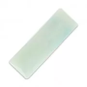 Cabochon synthétique baguette 24x8 mm imitation marbre Mint x1