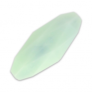 Olive synthétique facettée 24x10 mm imitation marbre Mint x1