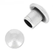 Embouts pour cordon 3 mm Placage Argent fin vieilli x4