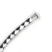 Embouts pour cordon 3 mm Placage Argent fin vieilli x4