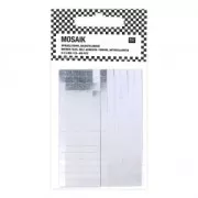 Set de 408 mosaïques miroir en verre carré 5x5 mm autocollant x1