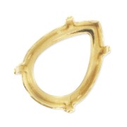 Serti griffe pour cabochon PureCrystal 4320 10x7 mm - Doré x1