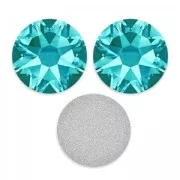 Strass à coller en cristal PureCrystal 6 mm Blue Zircon x10