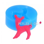 Mini moule silicone pour pâte polymère et pâte de métal 39,5x25,4 mm Faon