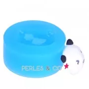 Mini moule silicone pour pâte polymère et pâte de métal 18,9x13,6 mm Panda