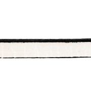 Lacet cuir 5x2 mm Blanc x30cm|raw }}