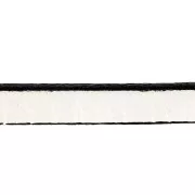 Lacet cuir 5x2 mm Blanc x30cm