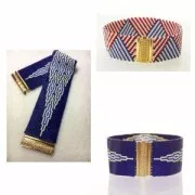 Fermoir Beadslide pour tissage de perles à clipser décoré 30x13mm rhodié x1