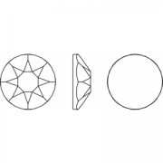 Strass Hotfix PureCrystal 3 mm Jet Hematite x36