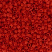 Miyuki Delica 11/0 DB0796 - Dyed Semi Mat Opaque Red x8g|raw }}