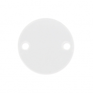 Intercalaire rond 2 trous en plexiglas 15 mm Crystal x1
