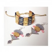 Intercalaire rond 2 trous en plexiglas 15 mm Rouge Semi-opaque x1