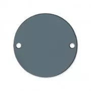 Intercalaire rond 2 trous en plexiglas 20 mm Gris Transparent x1