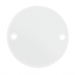 Intercalaire rond 2 trous en plexiglas 25 mm Crystal x1