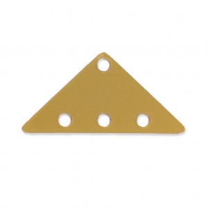Intercalaire triangle 3 rangs en plexiglas 12.5x25 mm Gold Opaque x1