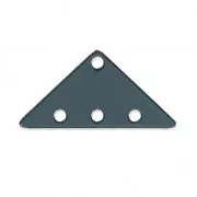 Intercalaire triangle 3 rangs en plexiglas 12.5x25 mm Gris Transparent x1
