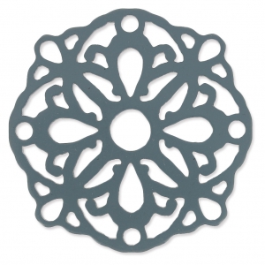 Intercalaire ajouré en plexiglas 55 mm Gris Transparent x1