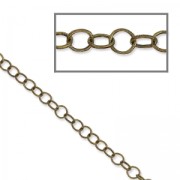 Chaîne maille forçat 3 mm bronze x1m