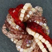 Cubes en verre 3,5 mm Smoky Quartz x30 cm