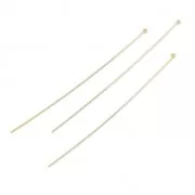 Clous tête boule 50x0.5 mm Gold filled (or laminé)  x10