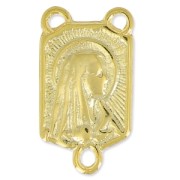 Intercalaire Vierge pour chapelet 19x10 mm doré à l'or fin x1