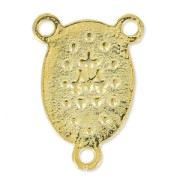 Intercalaire Vierge pour chapelet 18x13 mm doré à l'or fin x1