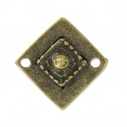 Intercalaire losange 2 trous 21 mm bronze x1|raw }}