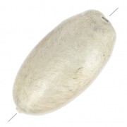 Perle olive en papier mâché effet métallisé 18x39 mm Sand x1