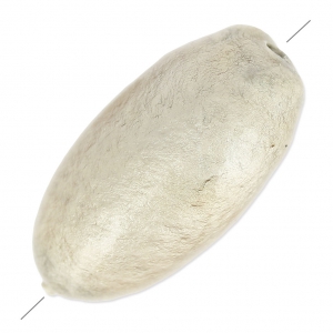 Perle olive en papier mâché effet métallisé 18x39 mm Sand x1