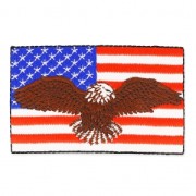 Ecusson Thermocollant 70x45 mm Born in the USA  x1|raw }}