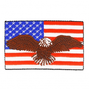 Ecusson Thermocollant 70x45 mm Born in the USA  x1