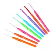 Set de 8 crochets pour laine et fil de 1.5 à 4.5 mm en aluminium