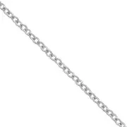 Chaîne maille Forçat 2x1.6 mm en Acier inoxydable 316L x1m