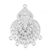 Pendentifs légers à décorer 42 mm argenté x2|raw }}