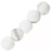 Perles rondes Howlite véritable 3 mm x25