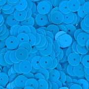 Paillettes plastique imitation perles Heishi 6 mm Bleu x50g