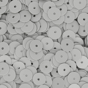 Sequins en plastique  imitation perles Heishi 6 mm Gris x50g