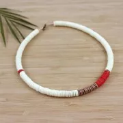 Sequins en plastique  imitation perles Heishi 6 mm Gris x50g