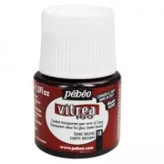Peinture Vitrea 160 Pébéo Terre Brune (n°18) brillante x45ml