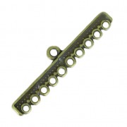 Intercalaires larges pour bracelet 10 rangs 45 mm bronze x2