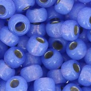 Rocaille Miyuki 6/0 649 - Dyed Violet Alabaster Silver Lined x8g|raw }}