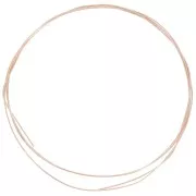Fil souple 0.64 mm en Rose Gold filled (or laminé)  x 1 m