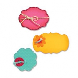 Matrice de découpe Die Bigz Sizzix motifs Etiquettes et Boutons x1
