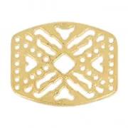 Intercalaire martelé 7 rangs 24x31 mm Doré à l'or fin satiné x1