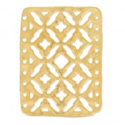 Intercalaire martelé 9 rangs 28.5x38 mm Doré à l'or fin satiné x1|raw }}