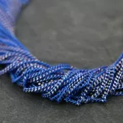 Chaîne maille gourmette 1.5 mm Bleu Dur/doré x1m