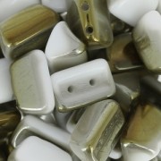 Perles en verre Roofy Beads 5x8 mm Opaque White Valentinit x25