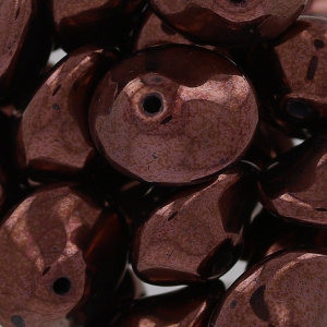 Perles en verre Ufo Beads 7x11 mm Jet Lumi Amethyst x20