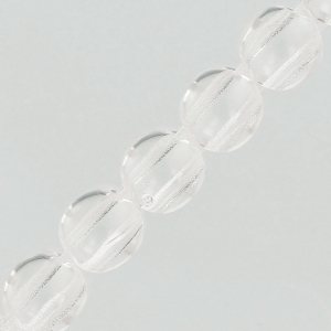 Perles en verre Dobble Beads 2 trous 8 mm  Crystal  x20