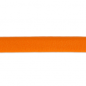 Lacet cuir reconstitué double-face 5 mm Orange x1m